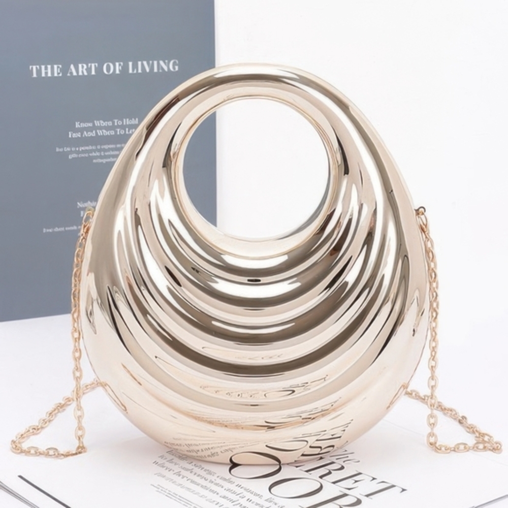 Elegant Gold Chain Shoulder Bag‎